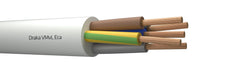 Draka VMVL 5G2.5 White Flexible Vinyl Cable Eca Class - 803878 [100 Meters]