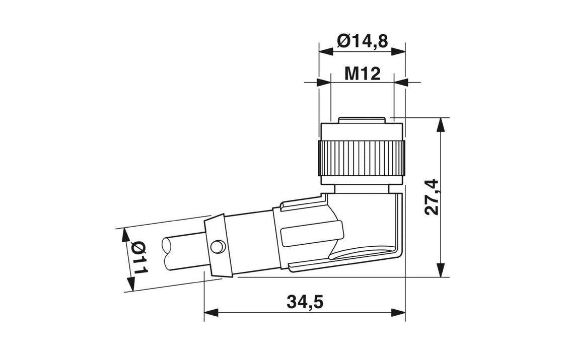 Phoenix Contact Sensor/Actor Cable With Connector - 1681389