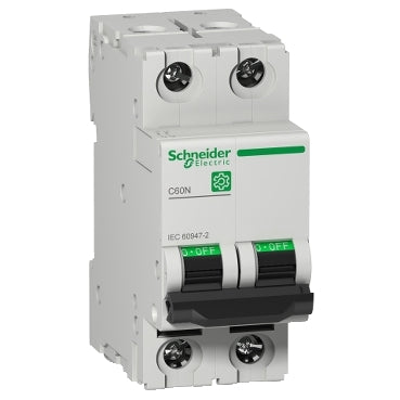 Schneider Electric Multi 9 C60N 2P 4A C-Curve MCB 10kA - M9F11204