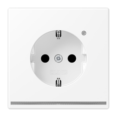 Jung LS RANGE Wall Outlet (WCD Switchgear) (European Socket) - LS1520-OWWMLNW