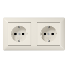 Jung AS500 Wall Outlet Box (WCD Switchgear) (European Socket) - AS1520-2