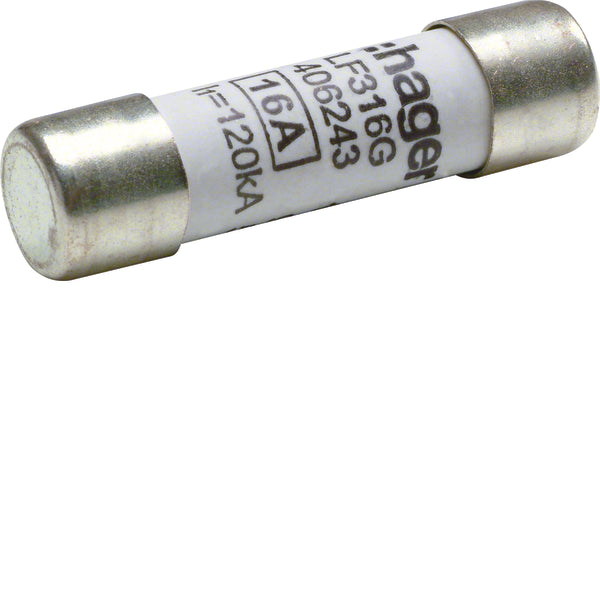 Hager Weber Industrial Cylindrical Fuse 16A 500V 10x38mm - LF316G [10 Pieces]