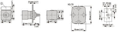 T0 Series Control Switch 20A Hand-0-Auto IP65 Panel Mount - 019872