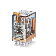 Finder 4CO Mini Industrial Relay 7A 230V AC With LED Test - 55.34.8.230.0050