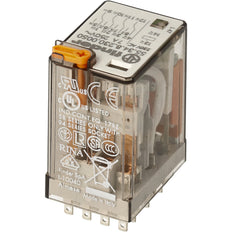 Finder 4CO Mini Industrial Relay 7A 230V AC With LED Test - 55.34.8.230.0050