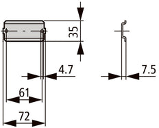 Eaton TS-CI-K1 DIN Mounting Rail For Small Enclosures - 206901 [2 Pieces]