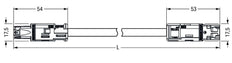 Wago Patch Cord Adjustable Building Installation - 774-9973/006-105