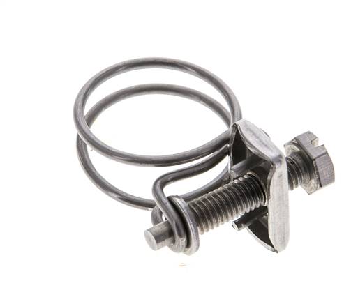 24 - 27 mm Hose Clamp Galvanised Steel