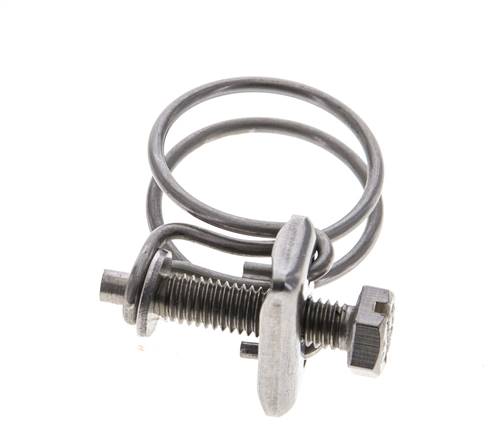 24 - 27 mm Hose Clamp Galvanised Steel