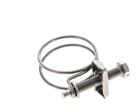 33 - 37 mm Hose Clamp Galvanised Steel