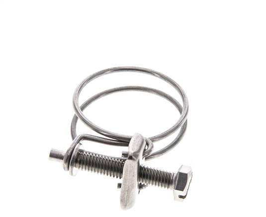 33 - 37 mm Hose Clamp Galvanised Steel