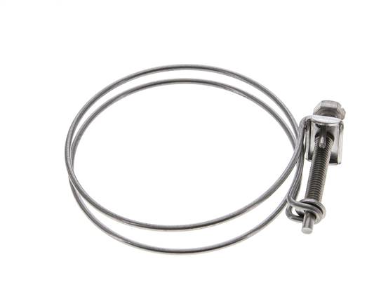 75 - 80 mm Hose Clamp Galvanised Steel