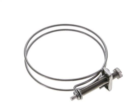 75 - 80 mm Hose Clamp Galvanised Steel