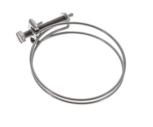 75 - 80 mm Hose Clamp Galvanised Steel