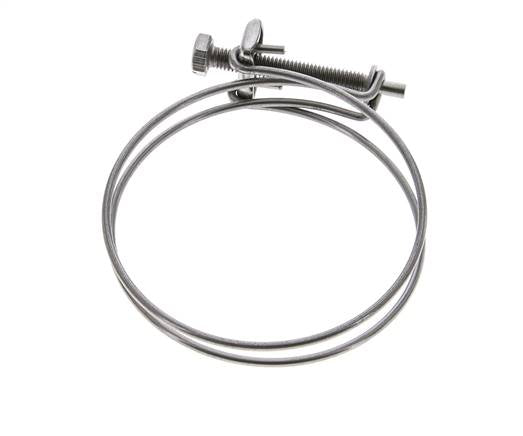 75 - 80 mm Hose Clamp Galvanised Steel