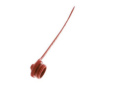 M 32 x 3 Plastic Dust Protection Cap For Coupling plug with Chain