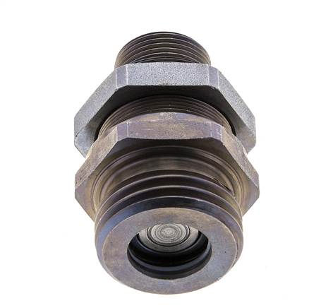 Steel Hydraulic Coupling Socket 15 mm L Cutting Ring ISO 14540/8434-1 D M32 x 3