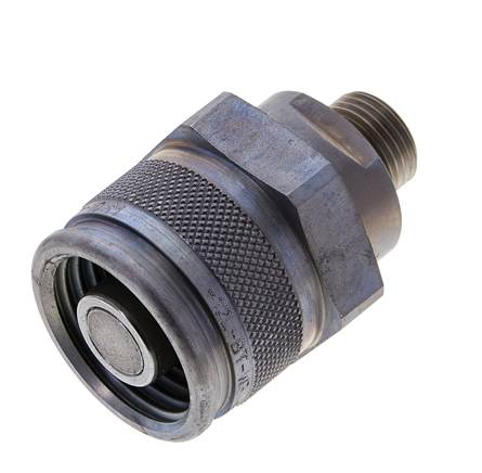 Steel Hydraulic Coupling Plug 12 mm L Cutting Ring ISO 14540/8434-1 D M32 x 3