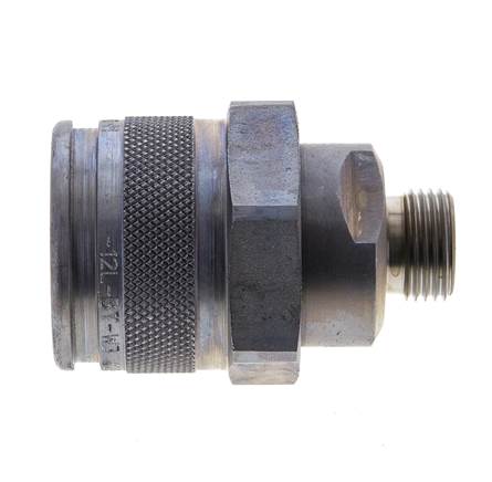 Steel Hydraulic Coupling Plug 12 mm L Cutting Ring ISO 14540/8434-1 D M32 x 3