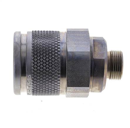 Steel Hydraulic Coupling Plug 15 mm L Cutting Ring ISO 14540/8434-1 D M36 x 3