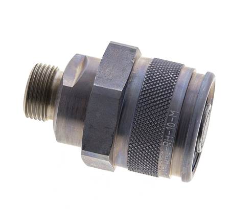 Steel Hydraulic Coupling Plug 12 mm S Cutting Ring ISO 14540/8434-1 D M32 x 3