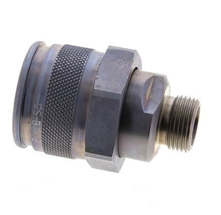 Steel Hydraulic Coupling Plug 12 mm S Cutting Ring ISO 14540/8434-1 D M32 x 3