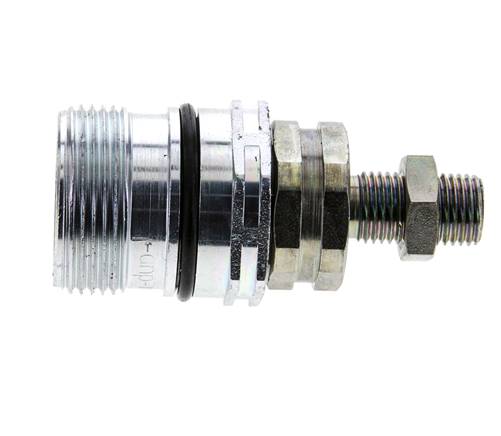 Steel DN 12.5 Hydraulic Coupling Socket 8 mm L Compression Ring Bulkhead ISO 14541/8434-1 D M36 x 2