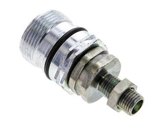 Steel DN 12.5 Hydraulic Coupling Socket 8 mm L Compression Ring Bulkhead ISO 14541/8434-1 D M36 x 2