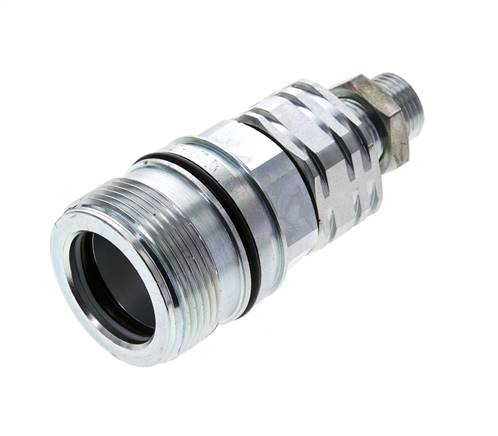 Steel DN 20 Hydraulic Coupling Socket 12 mm L Compression Ring Bulkhead ISO 14541/8434-1 D M42 x 2