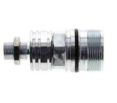 Steel DN 20 Hydraulic Coupling Socket 12 mm L Compression Ring Bulkhead ISO 14541/8434-1 D M42 x 2