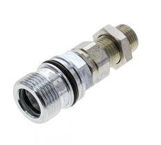 Steel DN 10 Hydraulic Coupling Socket 10 mm S Compression Ring Bulkhead ISO 14541/8434-1 D M28 x 2
