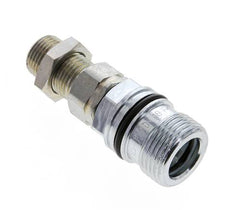 Steel DN 10 Hydraulic Coupling Socket 10 mm S Compression Ring Bulkhead ISO 14541/8434-1 D M28 x 2