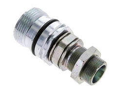 Steel DN 12.5 Hydraulic Coupling Socket 16 mm S Compression Ring Bulkhead ISO 14541/8434-1 D M36 x 2