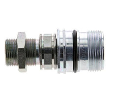 Steel DN 12.5 Hydraulic Coupling Socket 16 mm S Compression Ring Bulkhead ISO 14541/8434-1 D M36 x 2