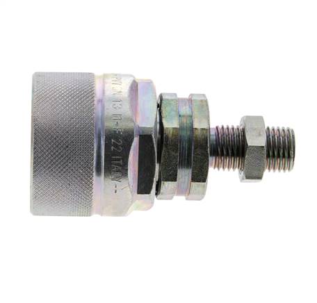 Steel DN 12.5 Hydraulic Coupling Plug 8 mm L Compression Ring Bulkhead ISO 14541/8434-1 D M36 x 2