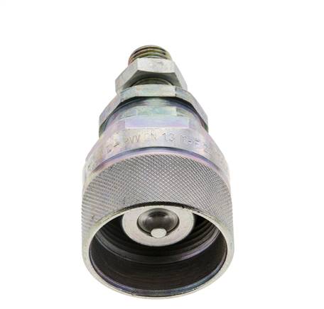 Steel DN 12.5 Hydraulic Coupling Plug 8 mm L Compression Ring Bulkhead ISO 14541/8434-1 D M36 x 2