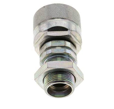 Steel DN 12.5 Hydraulic Coupling Plug 18 mm L Compression Ring Bulkhead ISO 14541/8434-1 D M36 x 2