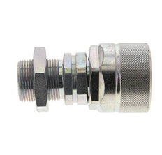Steel DN 12.5 Hydraulic Coupling Plug 18 mm L Compression Ring Bulkhead ISO 14541/8434-1 D M36 x 2