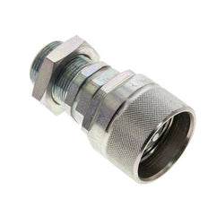 Steel DN 12.5 Hydraulic Coupling Plug 18 mm L Compression Ring Bulkhead ISO 14541/8434-1 D M36 x 2