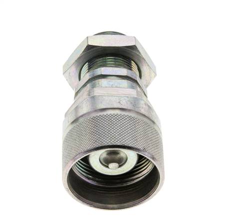 Steel DN 12.5 Hydraulic Coupling Plug 18 mm L Compression Ring Bulkhead ISO 14541/8434-1 D M36 x 2