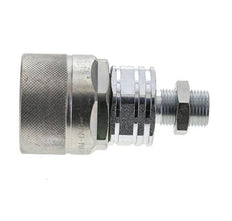 Steel DN 20 Hydraulic Coupling Plug 12 mm L Compression Ring Bulkhead ISO 14541/8434-1 D M42 x 2