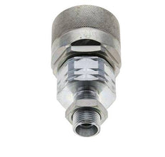 Steel DN 20 Hydraulic Coupling Plug 12 mm L Compression Ring Bulkhead ISO 14541/8434-1 D M42 x 2