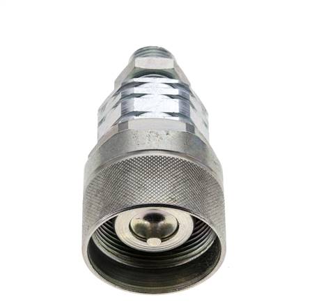 Steel DN 20 Hydraulic Coupling Plug 12 mm L Compression Ring Bulkhead ISO 14541/8434-1 D M42 x 2