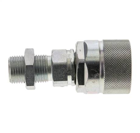 Steel DN 10 Hydraulic Coupling Plug 10 mm S Compression Ring Bulkhead ISO 14541/8434-1 D M28 x 2