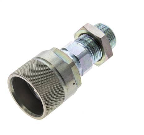 Steel DN 10 Hydraulic Coupling Plug 12 mm S Compression Ring Bulkhead ISO 14541/8434-1 D M28 x 2