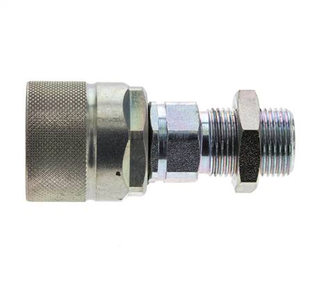 Steel DN 10 Hydraulic Coupling Plug 12 mm S Compression Ring Bulkhead ISO 14541/8434-1 D M28 x 2