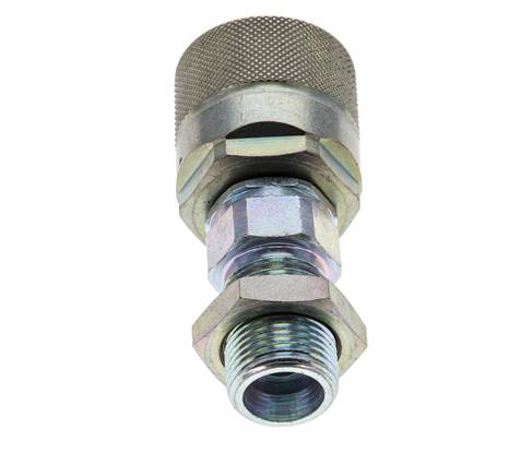 Steel DN 10 Hydraulic Coupling Plug 12 mm S Compression Ring Bulkhead ISO 14541/8434-1 D M28 x 2