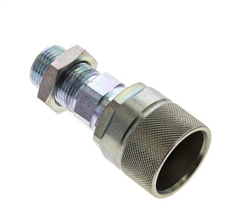 Steel DN 10 Hydraulic Coupling Plug 12 mm S Compression Ring Bulkhead ISO 14541/8434-1 D M28 x 2
