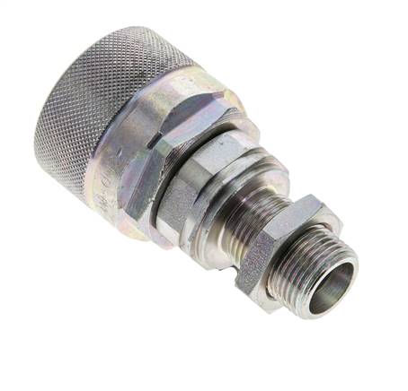 Steel DN 12.5 Hydraulic Coupling Plug 12 mm S Compression Ring Bulkhead ISO 14541/8434-1 D M36 x 2