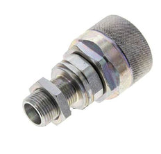 Steel DN 12.5 Hydraulic Coupling Plug 12 mm S Compression Ring Bulkhead ISO 14541/8434-1 D M36 x 2